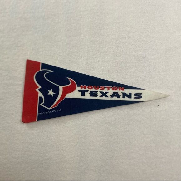 Vintage Houston Texans 9” x 4” Mini Felt Pennant 1995 Football - Picture 1 of 3